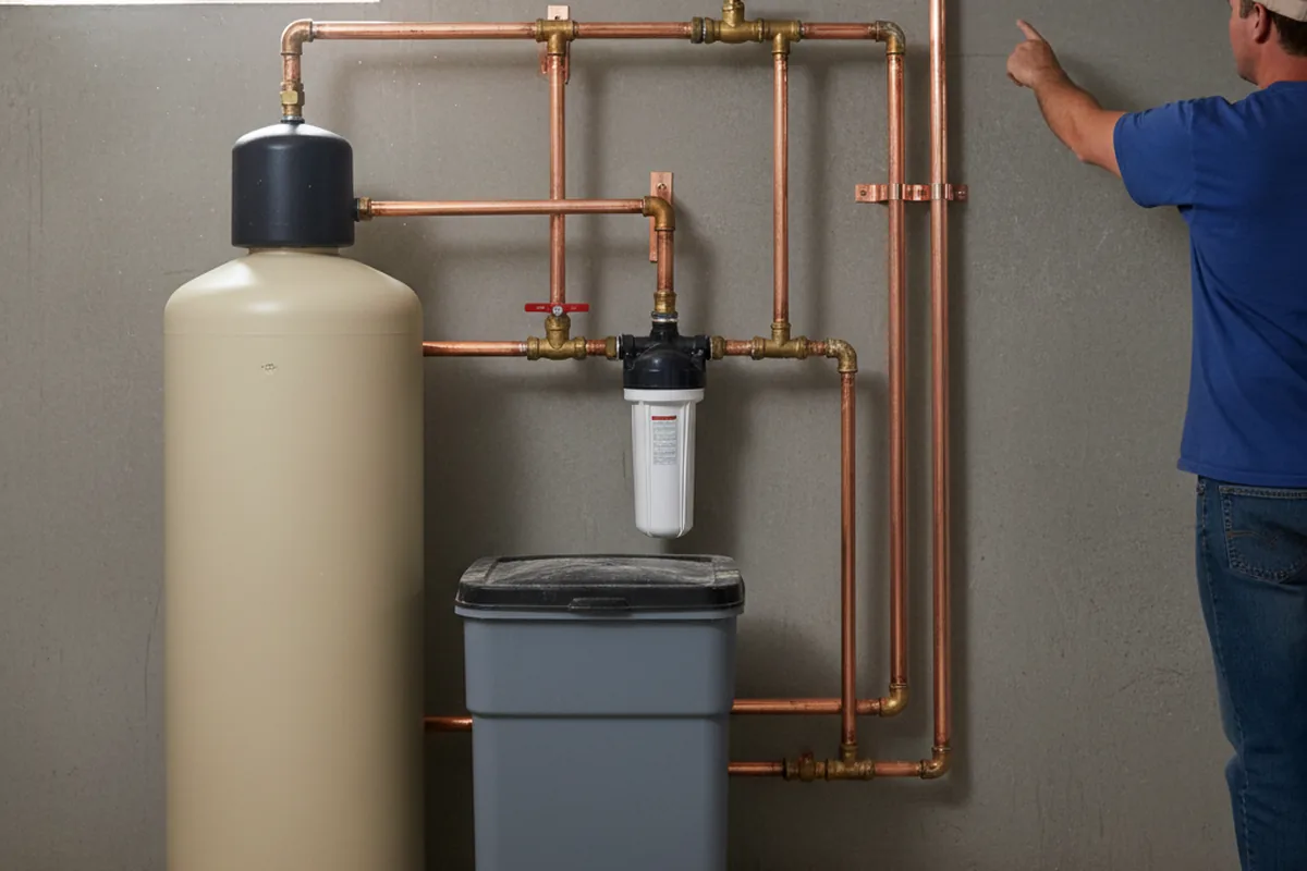 Whole-house water treatment system installed in New Hampton